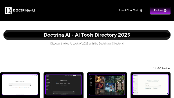 screenshot of Doctrina AI