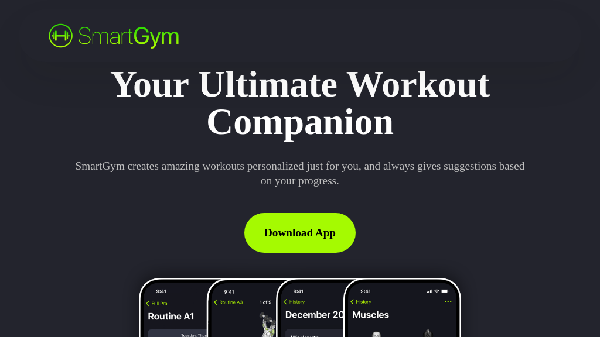 screenshot of SmartGym