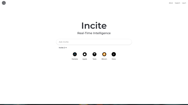 screenshot of Incite AI