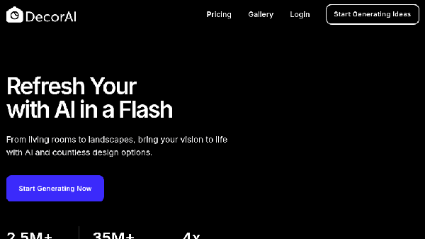 screenshot of DecorAI