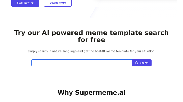 screenshot of Supermeme