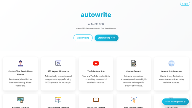 screenshot of AutoWrite