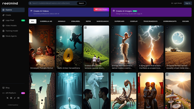 screenshot of ReelMind