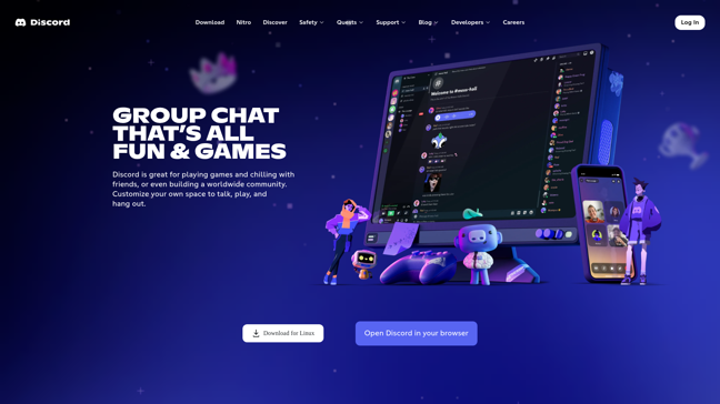 screenshot of Discord