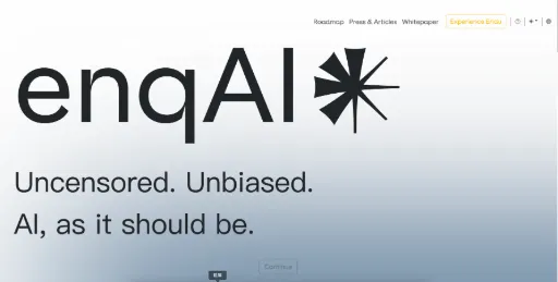 screenshot of Enqai