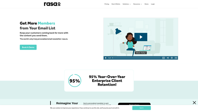 screenshot of rasa.io