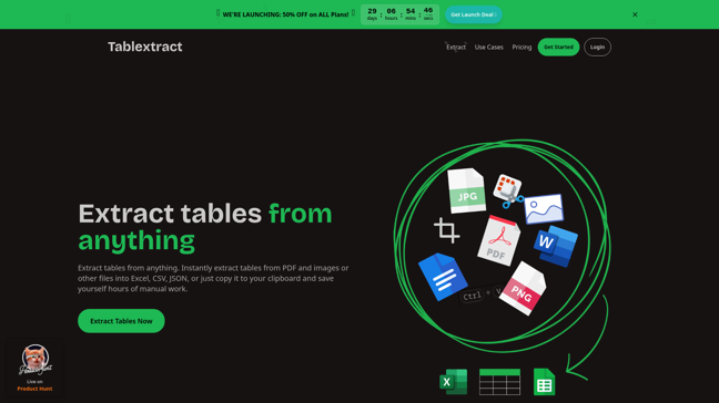 screenshot of Tablextract