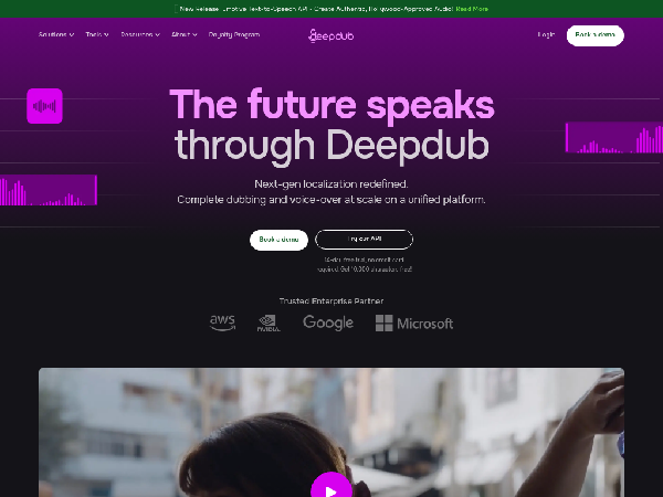 screenshot of DeepdubAI