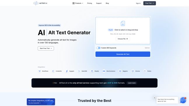 screenshot of AltText.ai