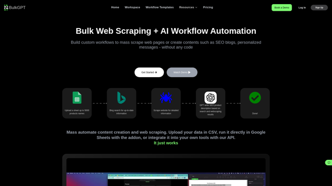 screenshot of BulkAiAutomation