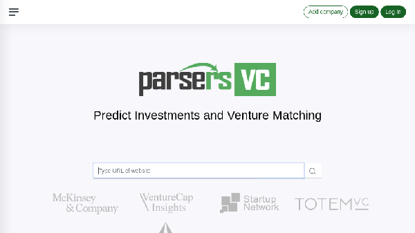 screenshot of Parsers VC