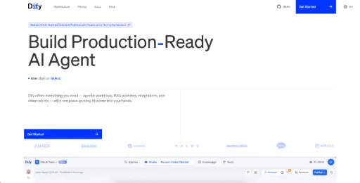screenshot of Dify AI