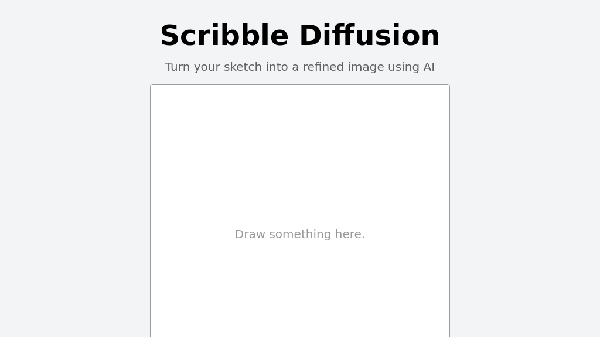 screenshot of Scribble Diffusion