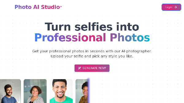 screenshot of Photo AI Studio