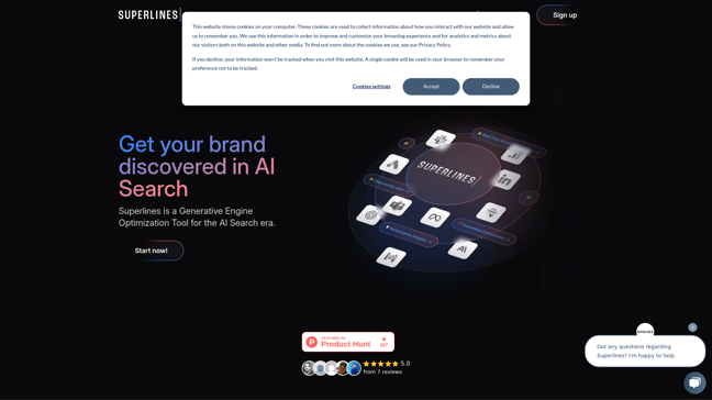 screenshot of Superlines