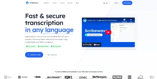 screenshot of Scribewave