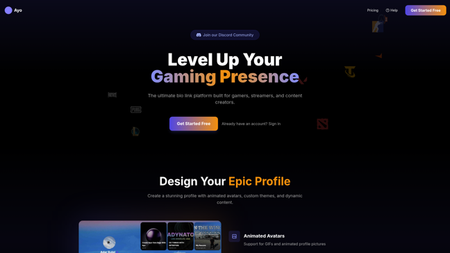 screenshot of Ayo