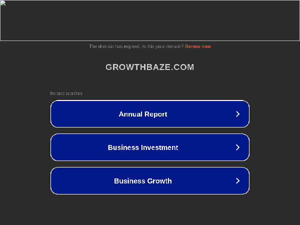 screenshot of GrowthBaze