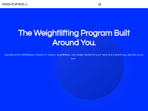 screenshot of Weightlifting Ai