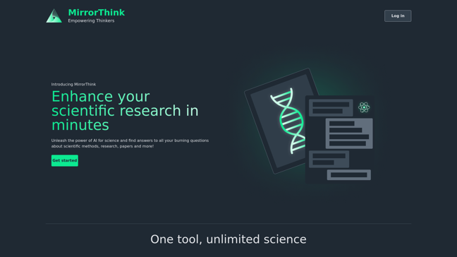 screenshot of MirrorThink