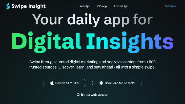 screenshot of Swipe Insight