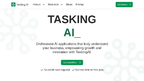 screenshot of TaskingAI