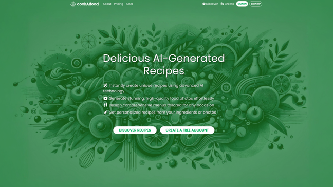 screenshot of cookAIfood