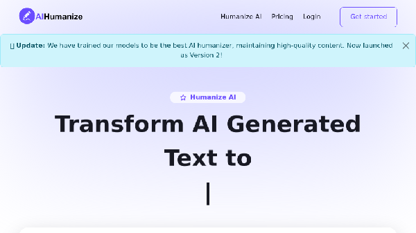 screenshot of AI Humanizer