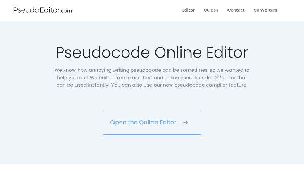 screenshot of PseudoEditor