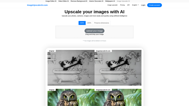 screenshot of ImageUpscalerAI