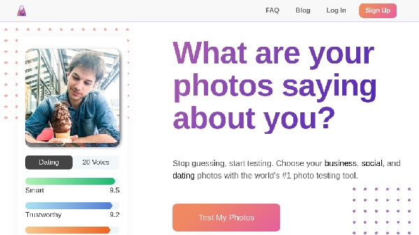 screenshot of PhotoFeeler