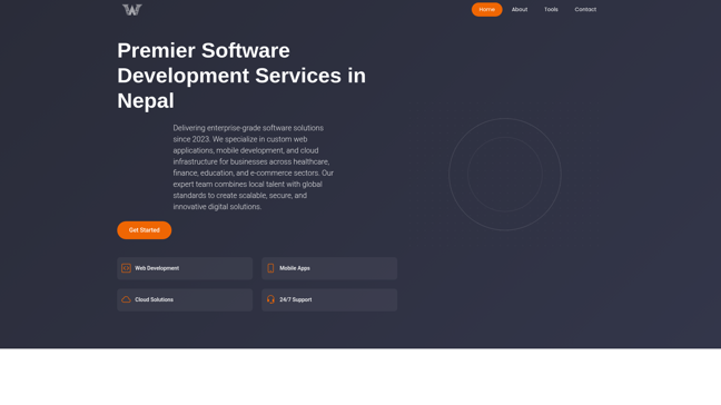 screenshot of Wagle Universal Solutions