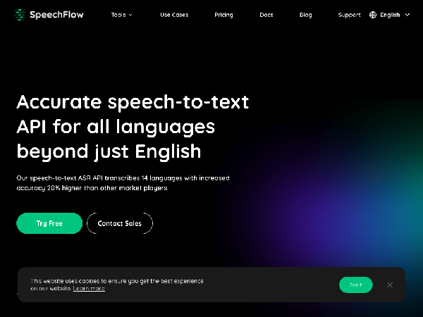 screenshot of SpeechFlow