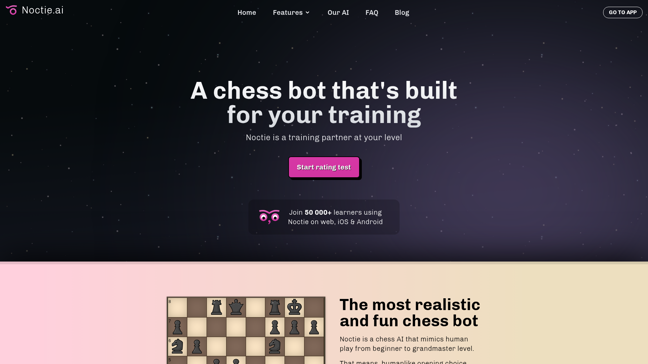 screenshot of Noctie