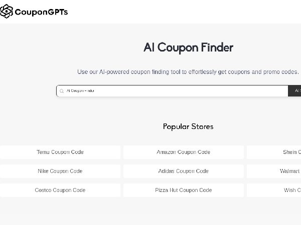 screenshot of CouponGPTs