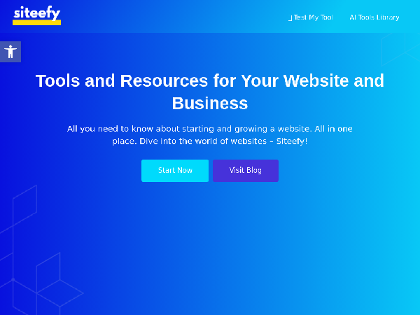 screenshot of Siteefy