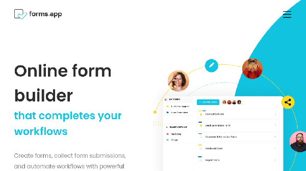 screenshot of forms.app