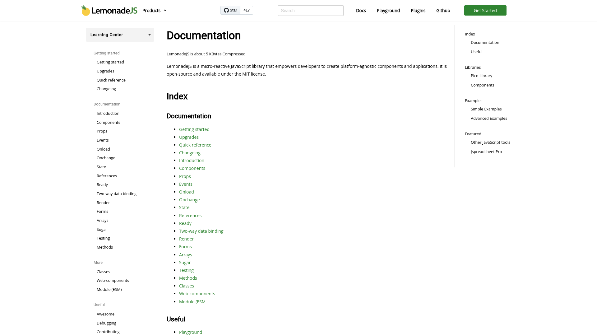 LemonadeJS Dokumentation