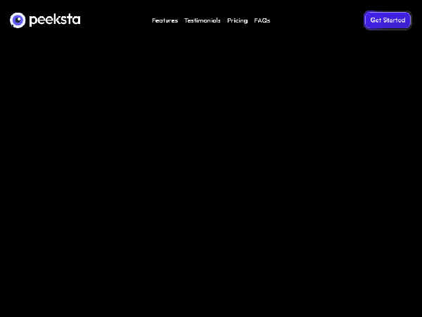 screenshot of Peeksta