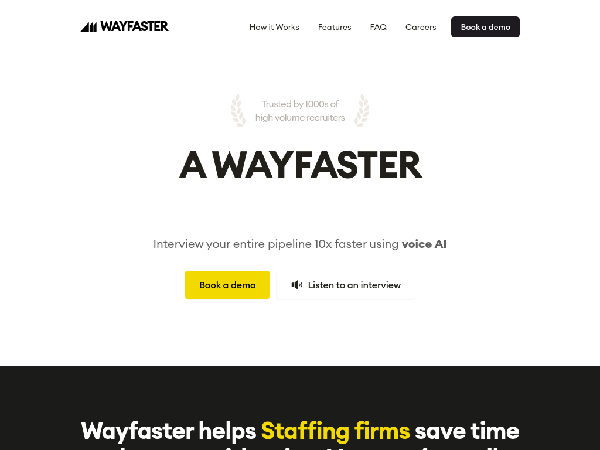 screenshot of Wayfaster