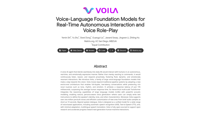 screenshot of Voila