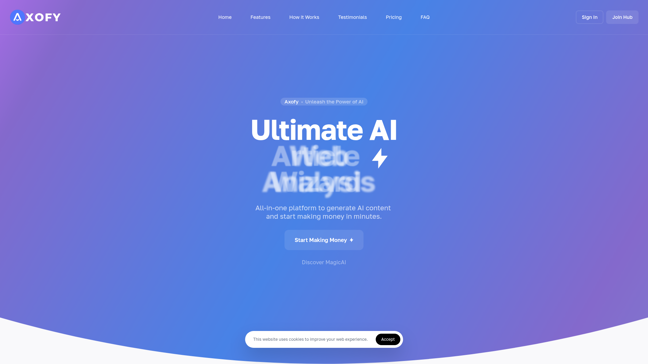 screenshot of Axofy
