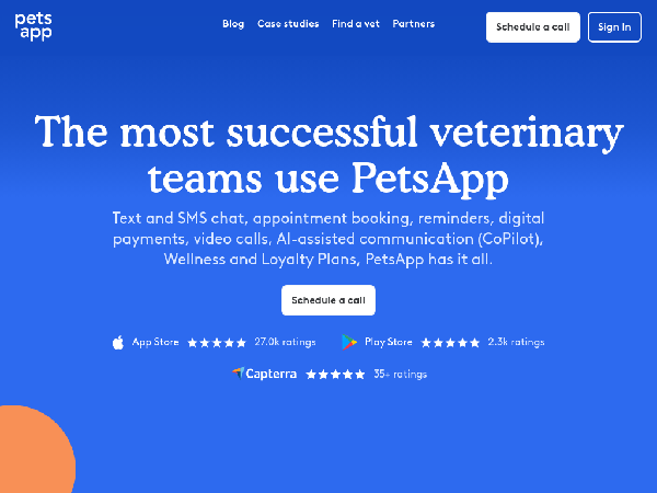 screenshot of PetsApp