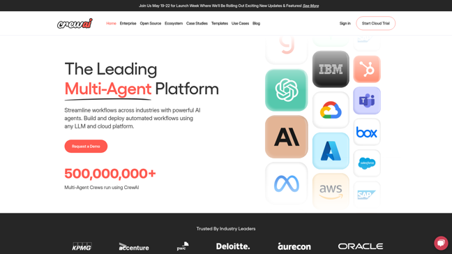 screenshot of CrewAI