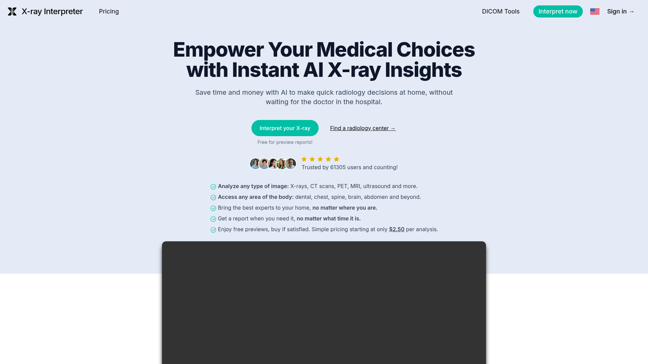 screenshot of XRayInterpreter