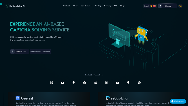 screenshot of NoCaptcha Ai