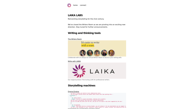 screenshot of WriteWithLaika