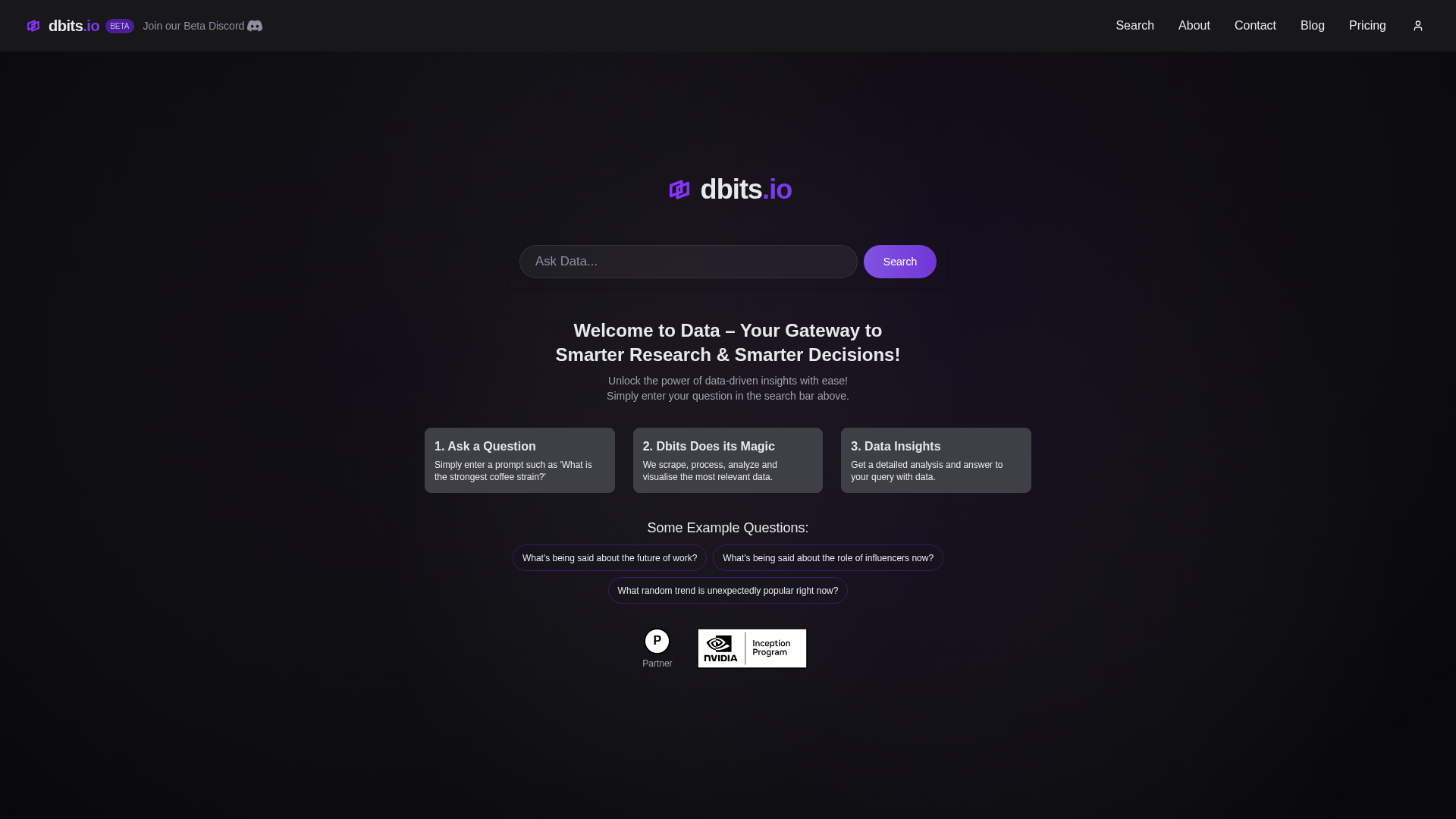 Dbits首页截图