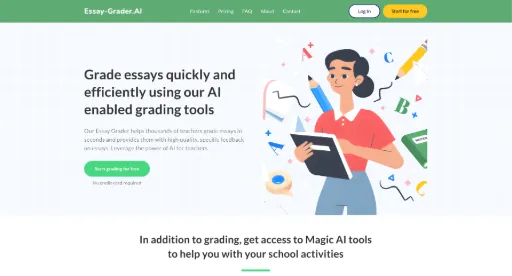screenshot of Essay-Grader.AI