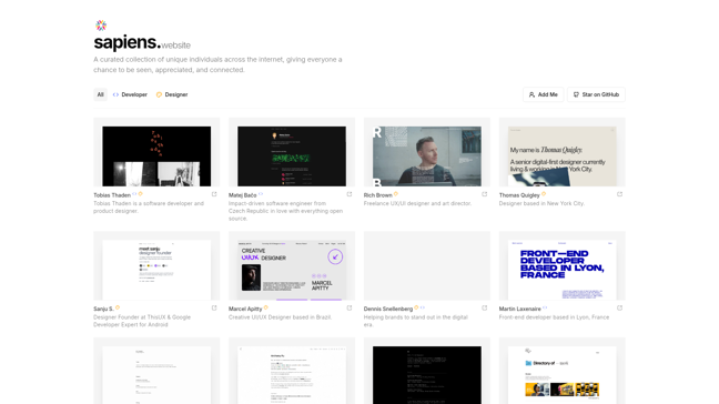screenshot of Sapiens